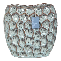 Bloempot Brussel Ovaal - L29 X B17,5 X H26,5cm - Groen