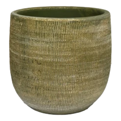 Bloempot Miami - D39 X H36cm - Groen Cement