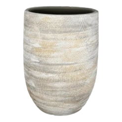 Bloempot Miami Hoog - D26 X H40cm - Grijs