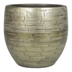 Bloempot Steef - D37 X H36cm - Industrieel Goud