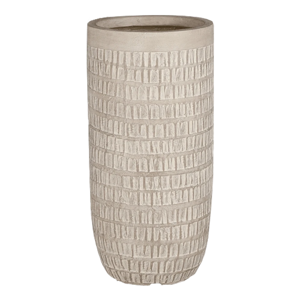 Bloempot Tallinn - D34 X H63,5cm - Taupe 2 Bloempot Tallinn - D34 X H63,5cm - Taupe - Afbeelding 2