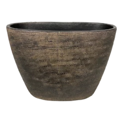 Bloempot Tokio Ovaal - L33 X B16 X H26cm - Goud