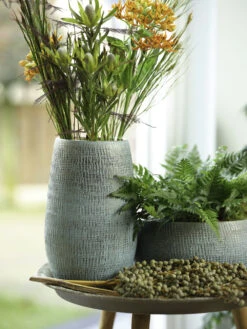 Bloempot Ryan Ovaal - L35 X B12 X H12cm - Shiny Blue 5 Bloempot Ryan Ovaal - L35 X B12 X H12cm - Shiny Blue -Planten Verkoop boot ryan shiny blue keramiek d35x12 h12 boot 7 14