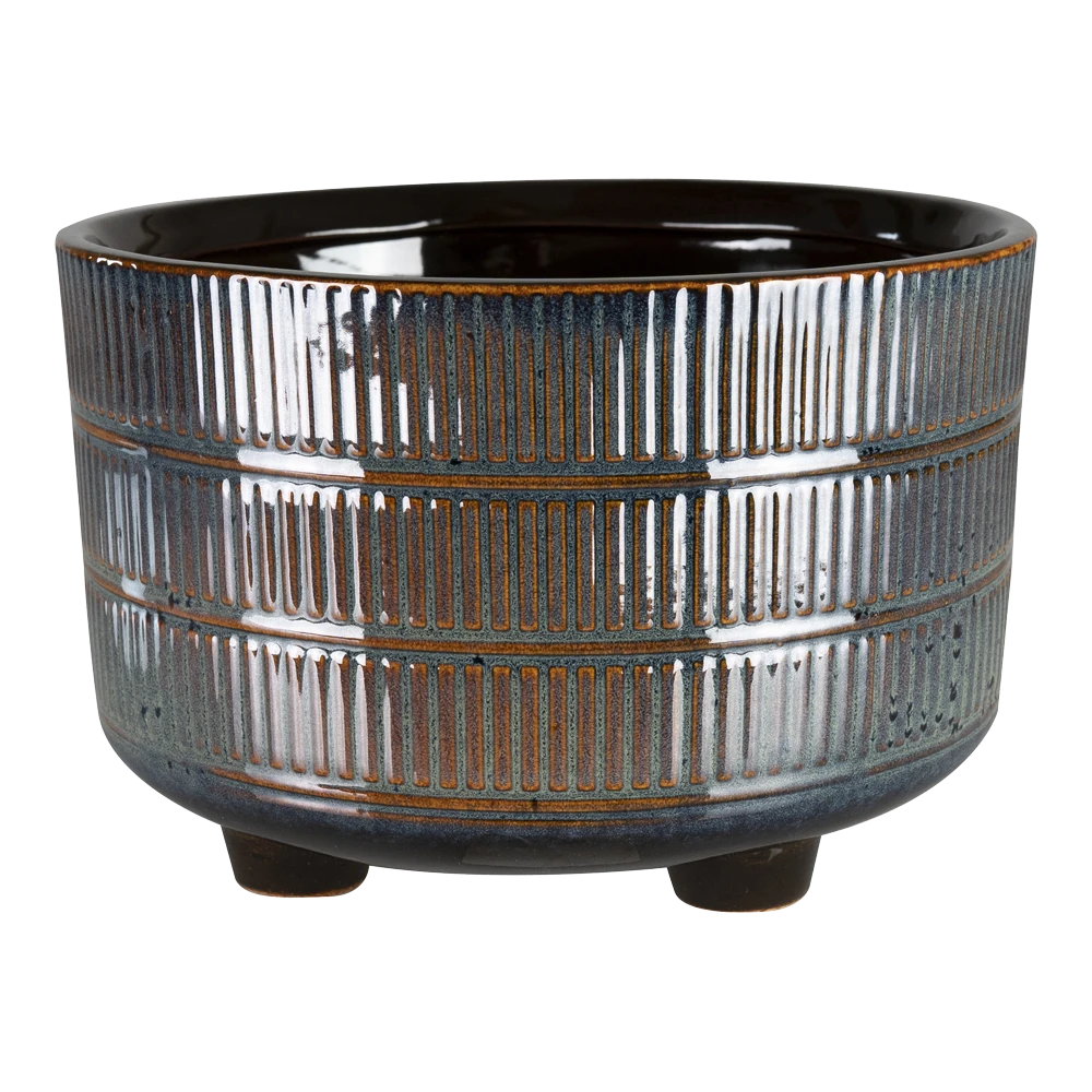 Plantenschaal Denise - D21 X H14cm - Sky Blue 1 Plantenschaal Denise - D21 X H14cm - Sky Blue