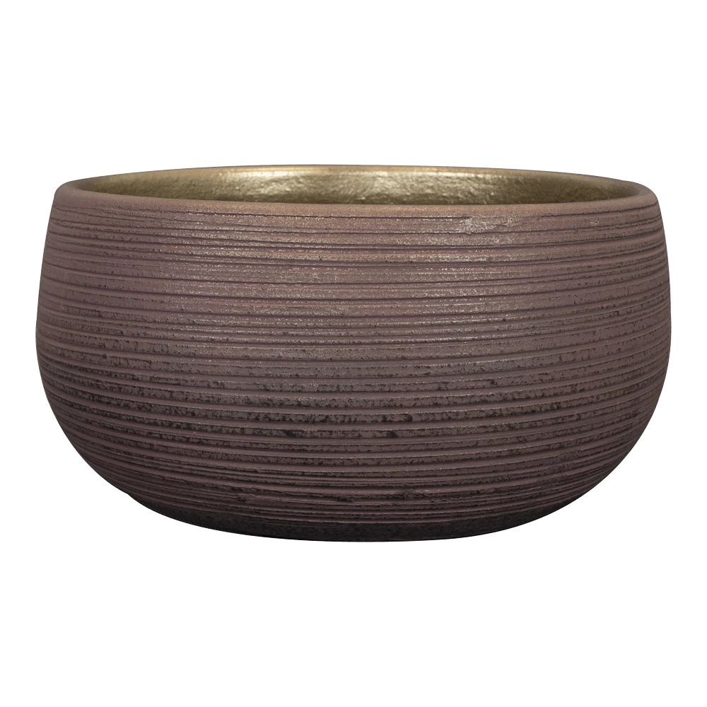 Plantenschaal Lydia - D28 X H13cm - Shiny Purple 1 Plantenschaal Lydia - D28 X H13cm - Shiny Purple