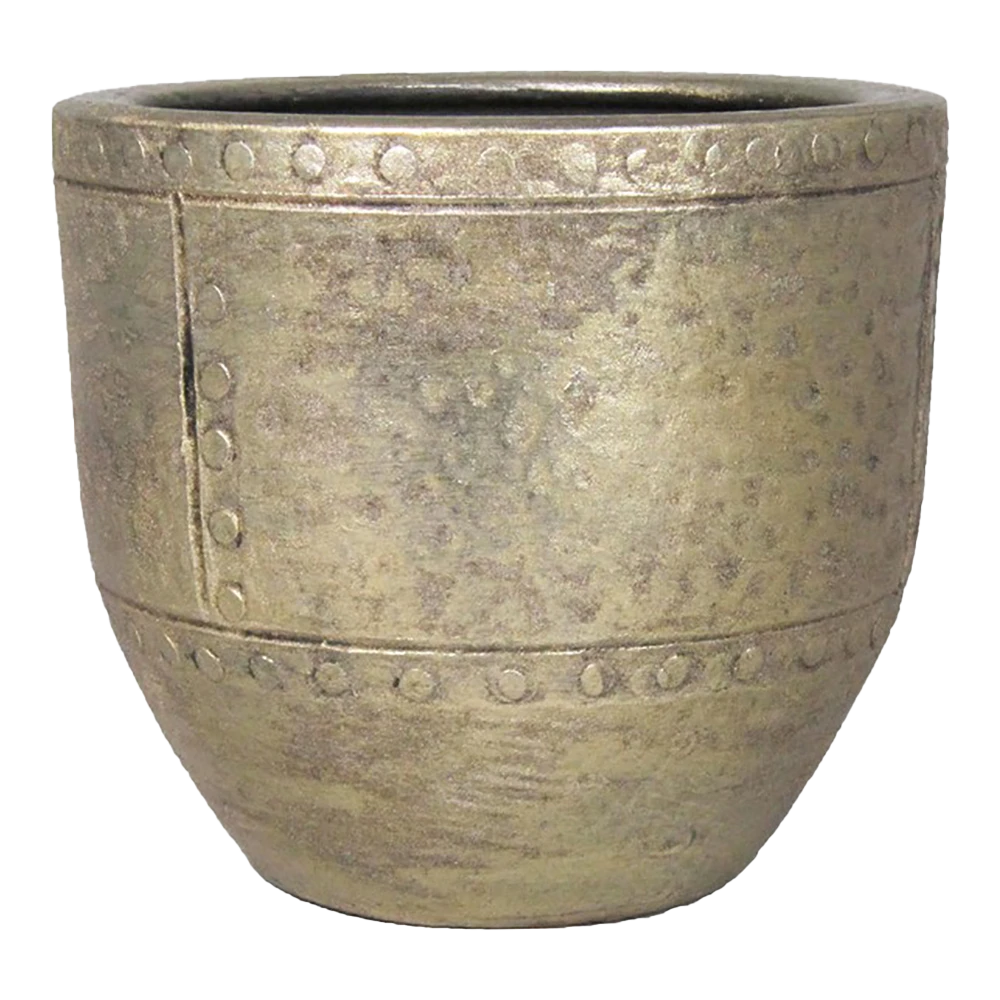 Bloempot Fien - D19 X H17cm - Goud 1 Bloempot Fien - D19 X H17cm - Goud