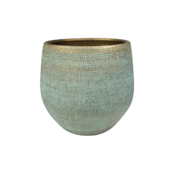 Bloempot Ryan - D36 X H32cm - Shiny Blue