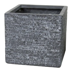 Plantenbak Utah Cubi - L44 X B44 X H38.5cm - Donkergrijs