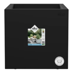 Elho Vivo Next Vierkant Wielen 40cm - Living Black -Planten Verkoop vivo next vierkant wielen 40cm living black 5 1