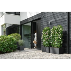 Elho Vivo Next Vierkant Wielen 40cm - Living Black -Planten Verkoop vivo next vierkant wielen 40cm living black 6 1